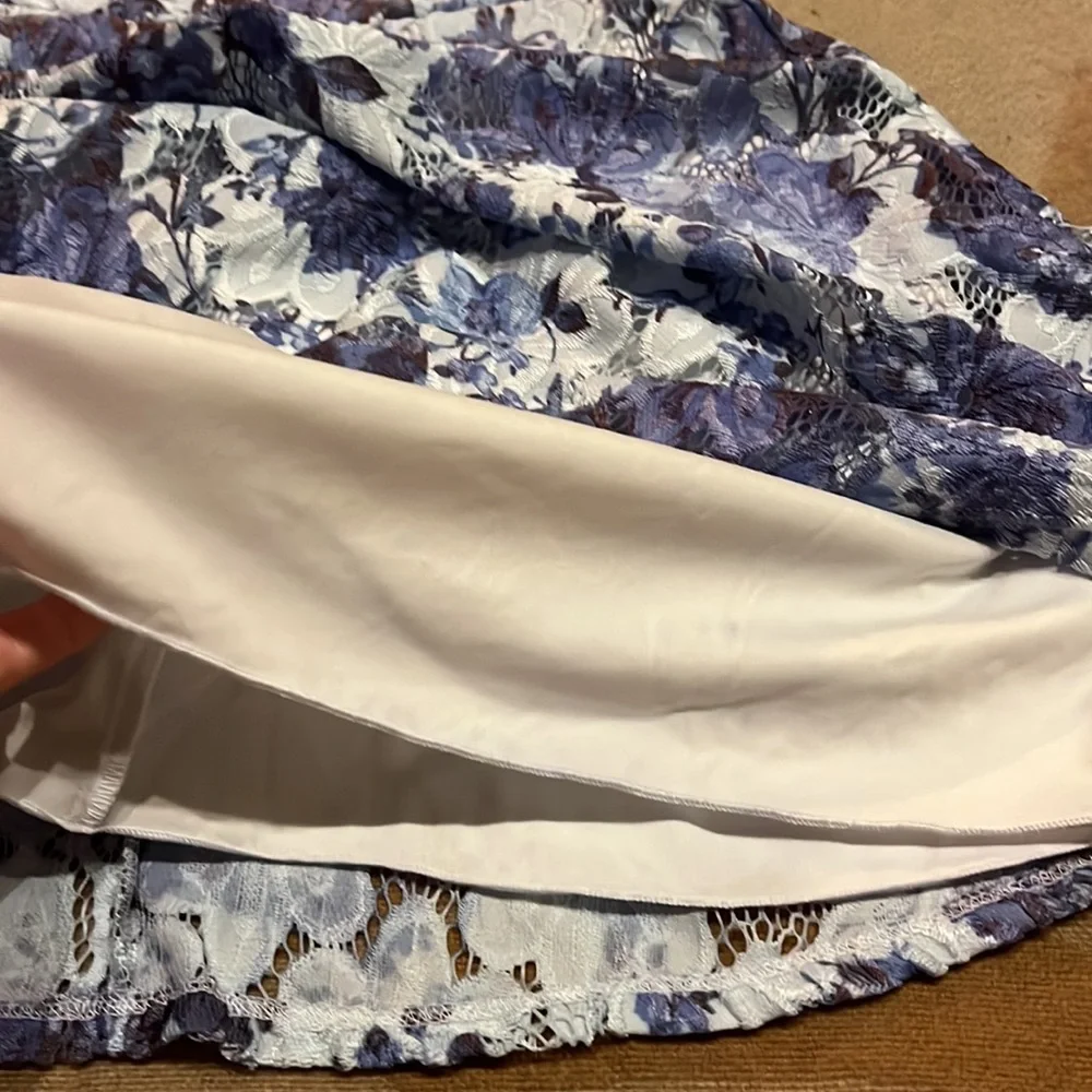 Blue Floral fit & flare dress from Speechless, Small (juniors)